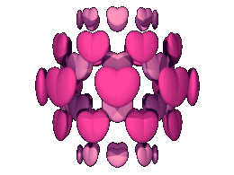 Gif animé coeur rouges